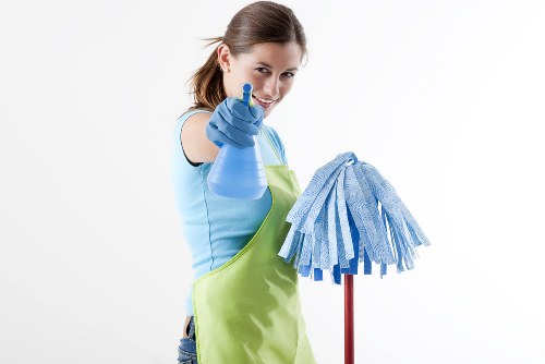 Construction dust and debris removed during after builders cleaning