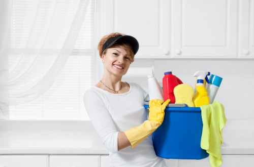 Room-by-room deep cleaning checklist in a home